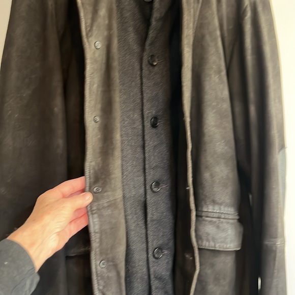 All Saints Suede/Leather/Tweed Jacket/Blazer look-XL - Picture 6 of 15